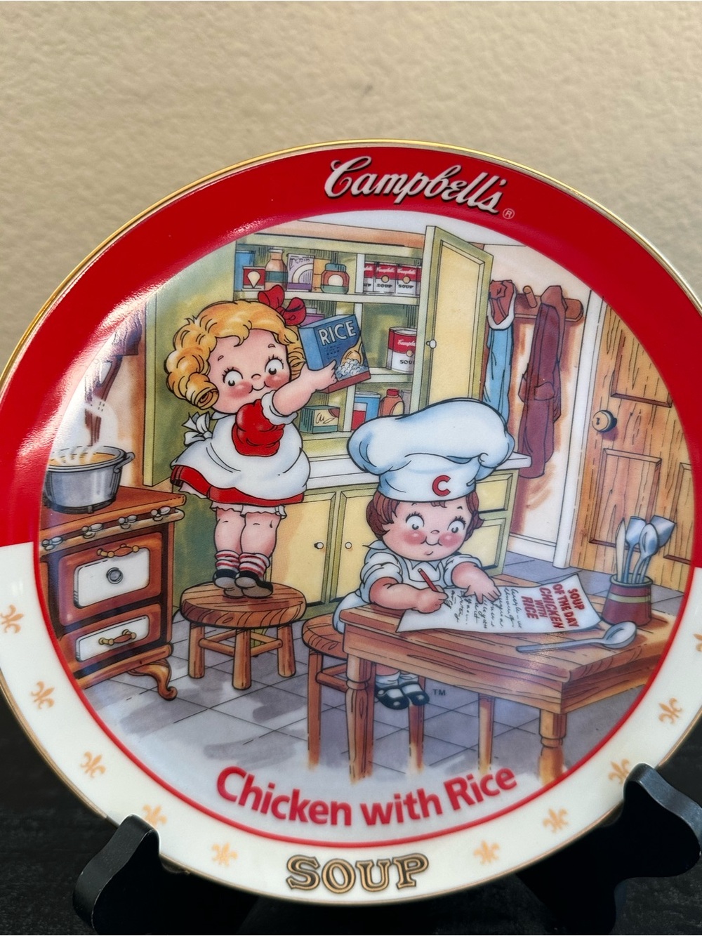 Danbury Mint Campbell Soup Collector Plate Featuring Campbell Soup Kids